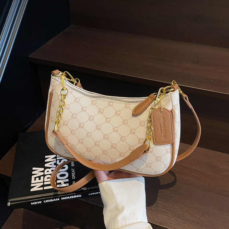 CAHVIN KOEINZ: Karierte PU-Tasche mit Reißverschluss (Plaid Pattern)