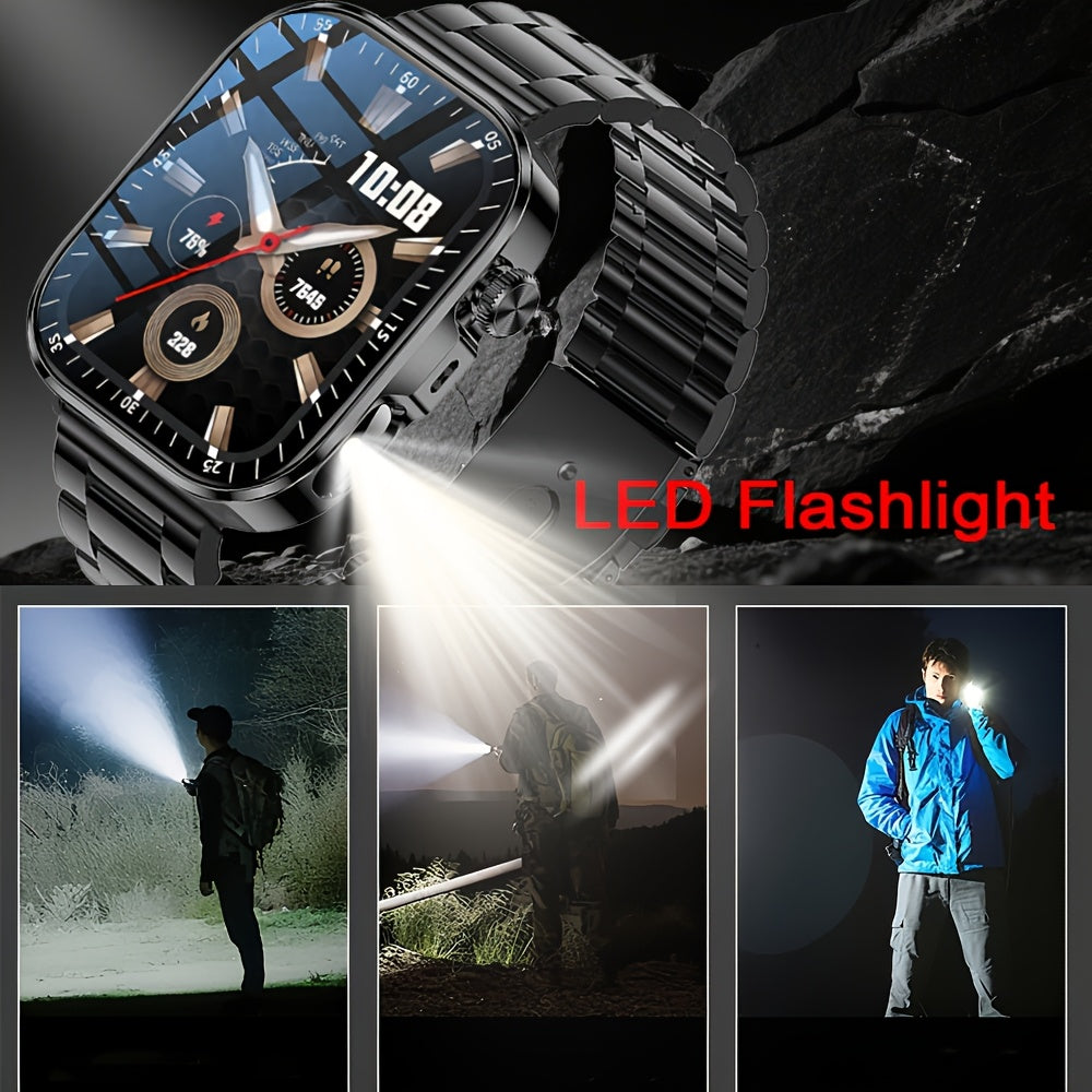 Smartwatch GREENPORT: Alloy-Gehäuse, Silikonband und großes TFT-Display