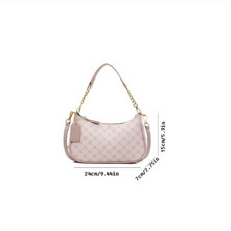 CAHVIN KOEINZ: Karierte PU-Tasche mit Reißverschluss (Plaid Pattern)