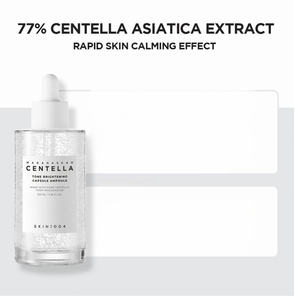 SKIN1004 Centella Tone Brightening 4er Set (Toner, Reiniger, Ampulle, Creme) – Aufhellend, beruhigend & feuchtigkeitsspendend K-Beauty Combo