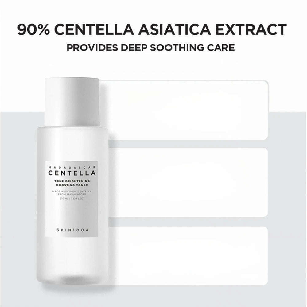 SKIN1004 Centella Tone Brightening 4er Set (Toner, Reiniger, Ampulle, Creme) – Aufhellend, beruhigend & feuchtigkeitsspendend K-Beauty Combo