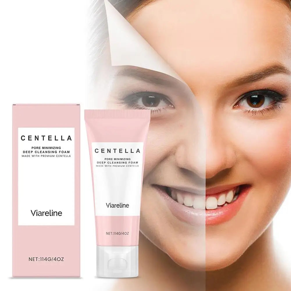 Centella Asiatica Tiefenreinigungs-Gesichtsreiniger – Sanfte Pflege, entfernt Öl & Schmutz | Beruhigend, feuchtigkeitsspendend, ideal für empfindliche Haut