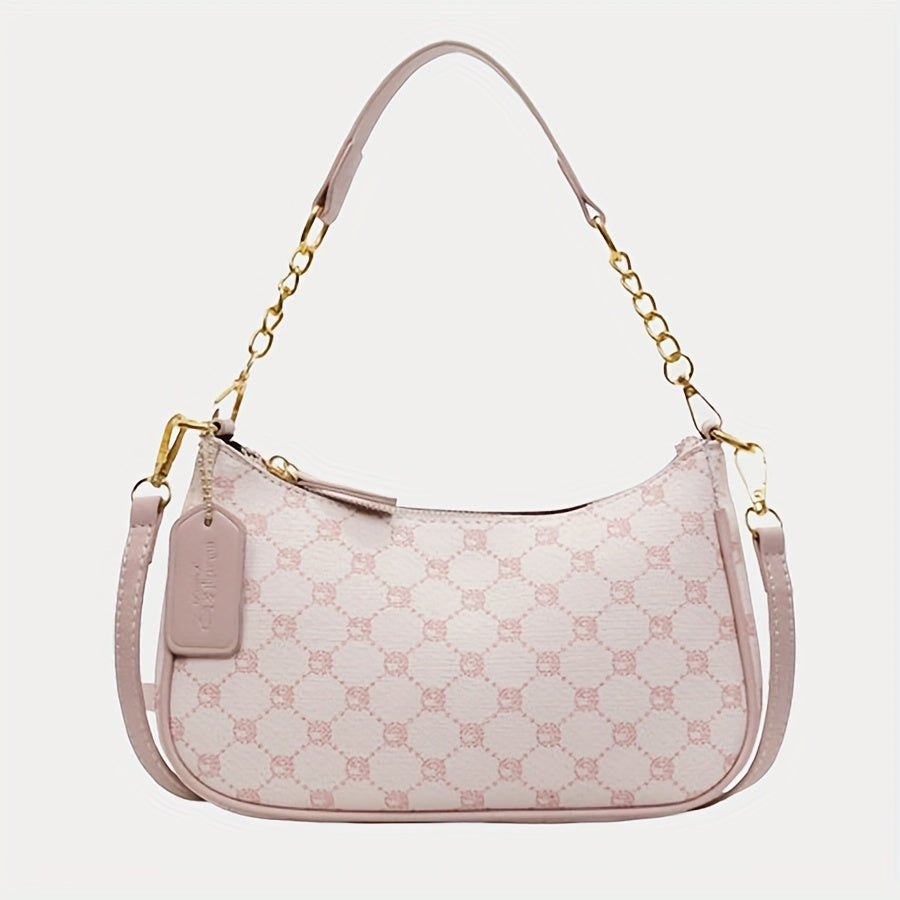 CAHVIN KOEINZ: Karierte PU-Tasche mit Reißverschluss (Plaid Pattern)