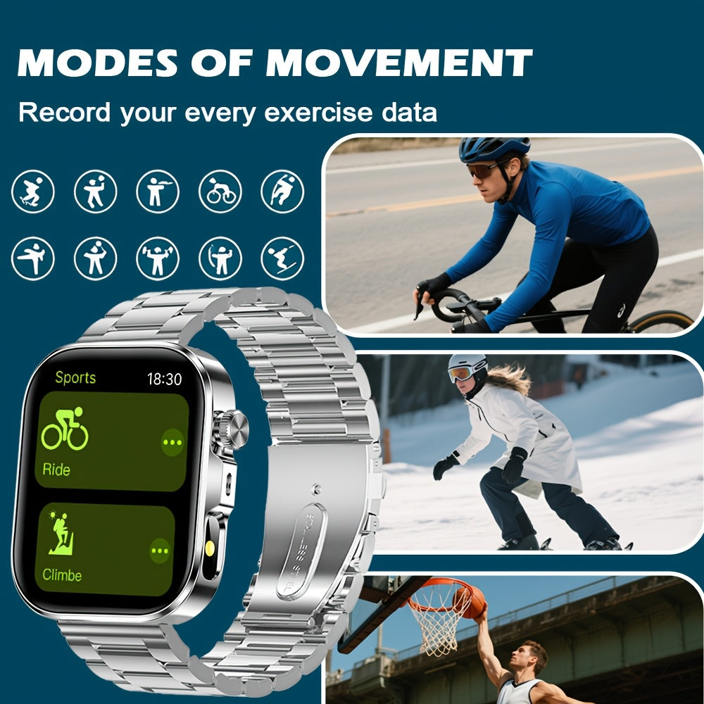 Smartwatch GREENPORT: Alloy-Gehäuse, Silikonband und großes TFT-Display