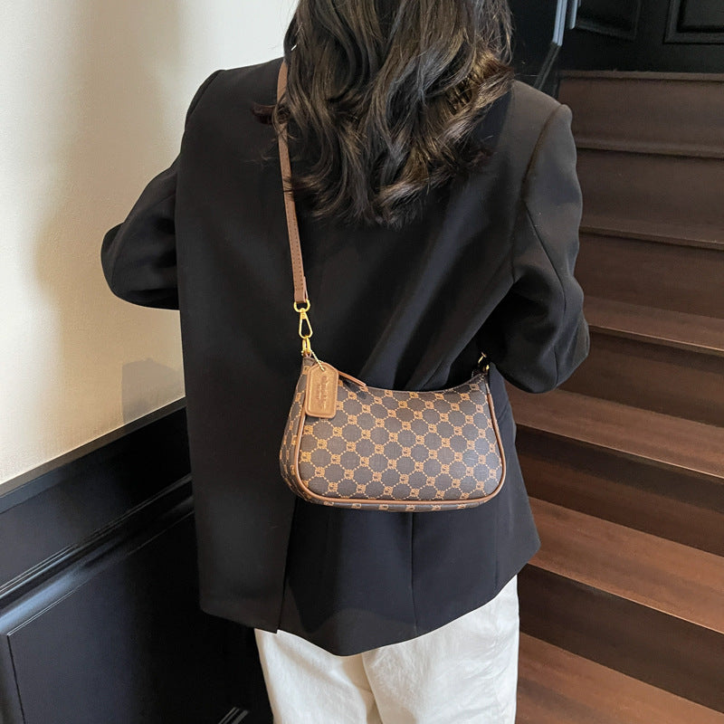 CAHVIN KOEINZ: Karierte PU-Tasche mit Reißverschluss (Plaid Pattern)